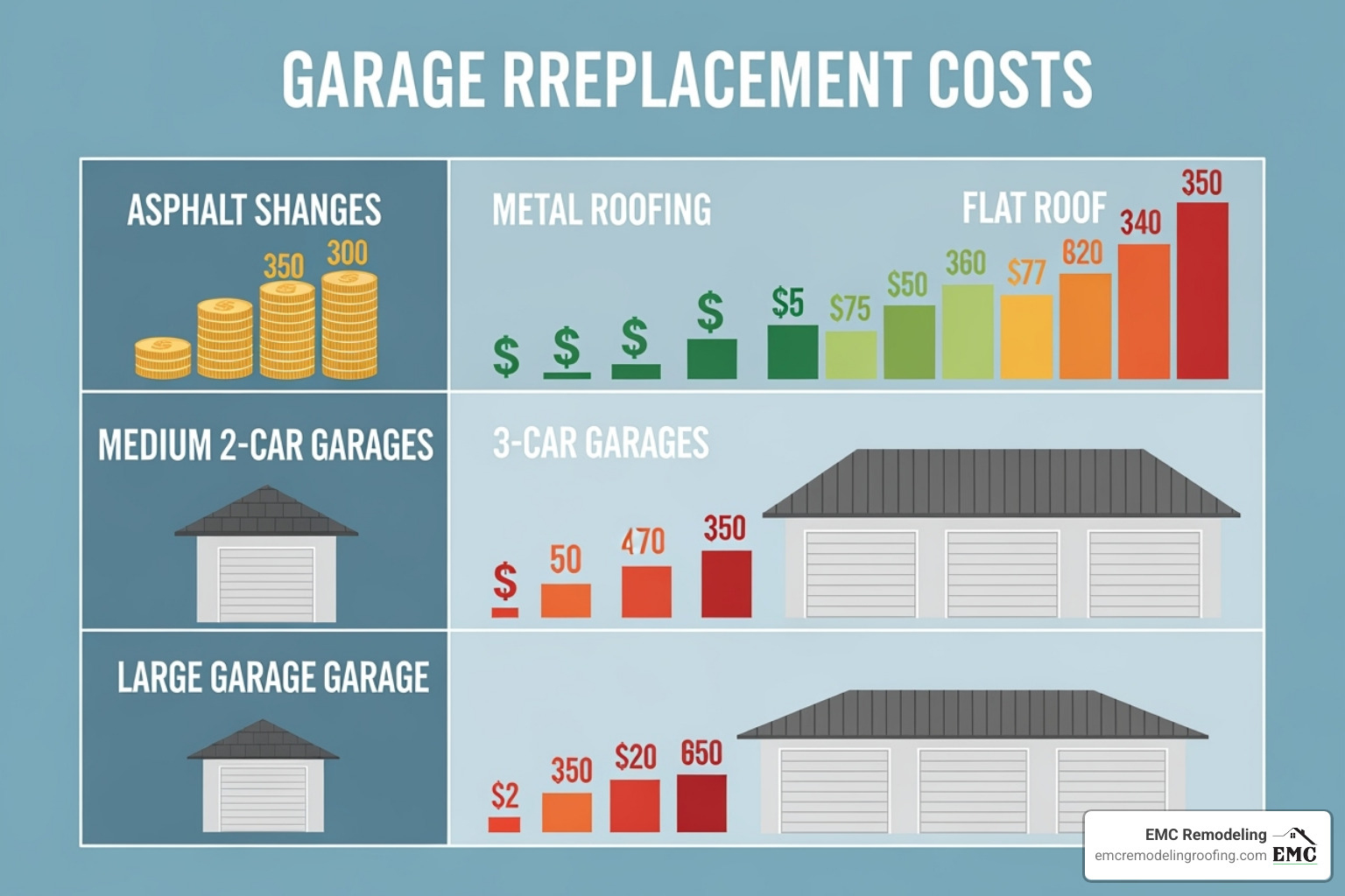 garage roof replacement cost