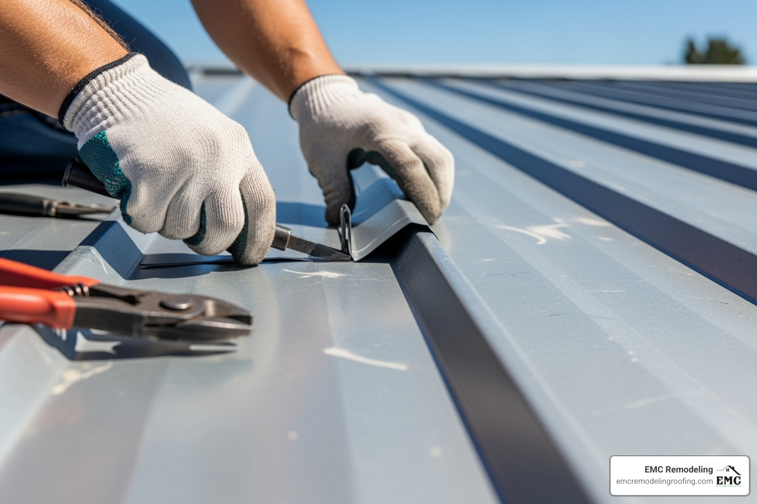 standing seam metal roof repair near me