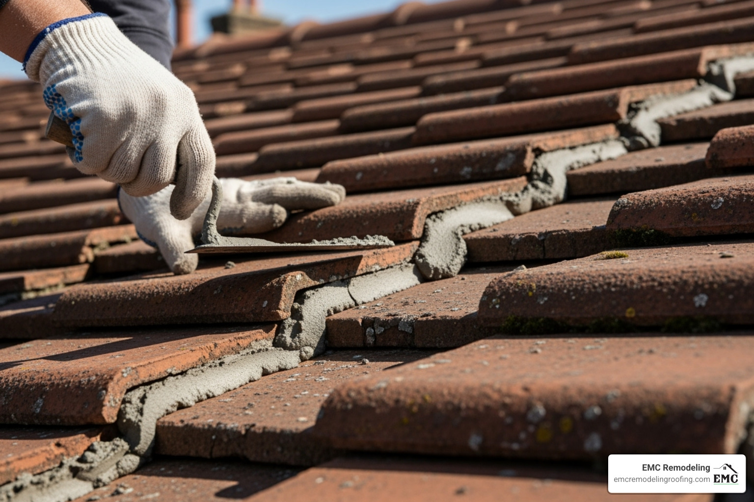 repointing roof tiles