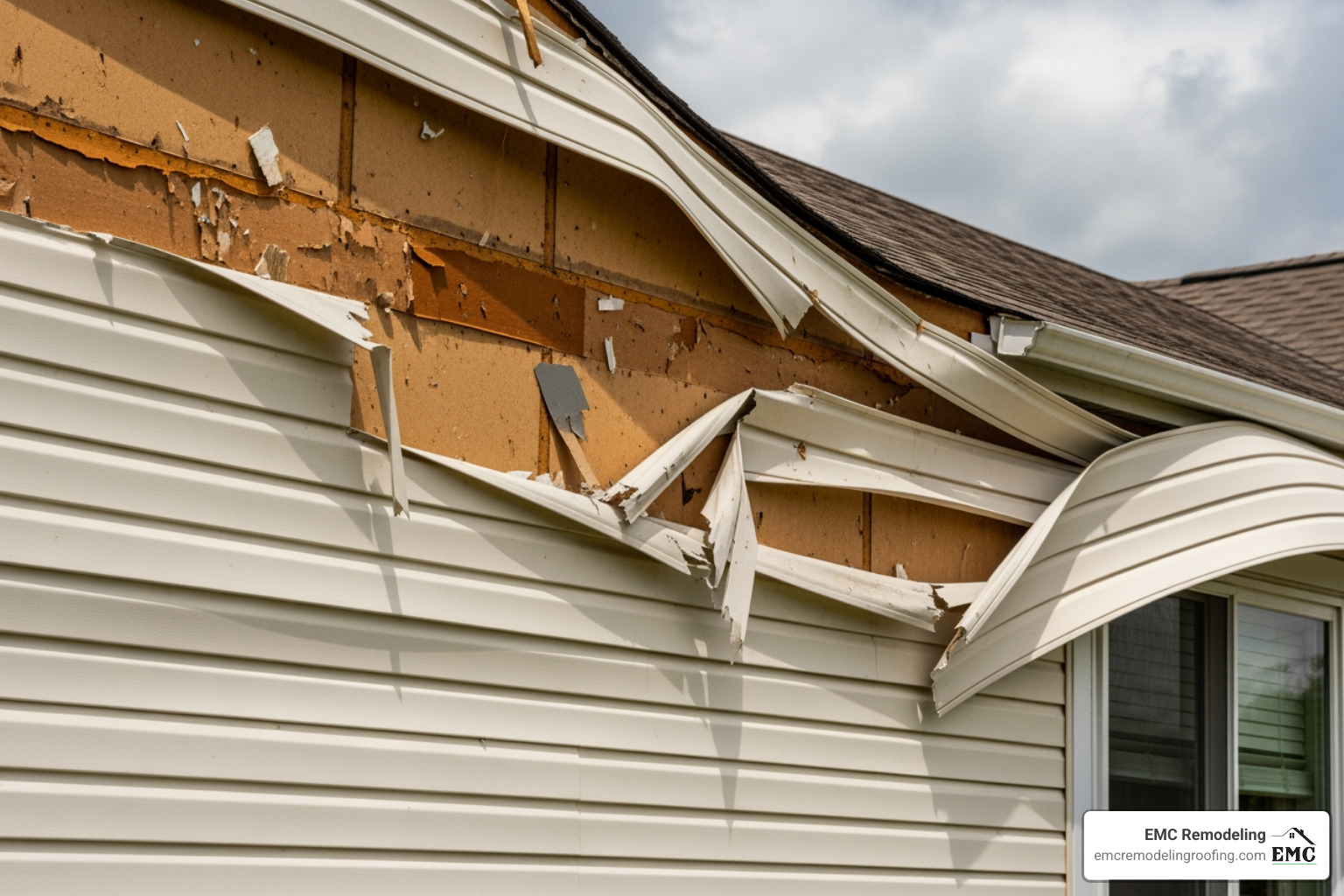 wind damage to siding