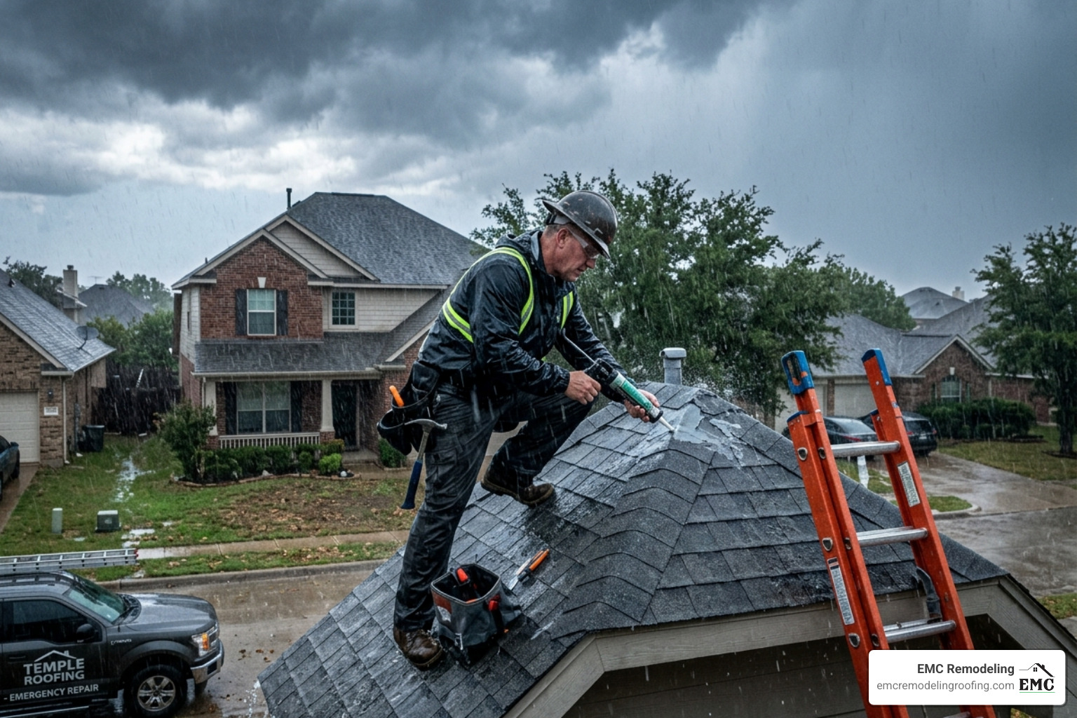 emergency roof contractor temple