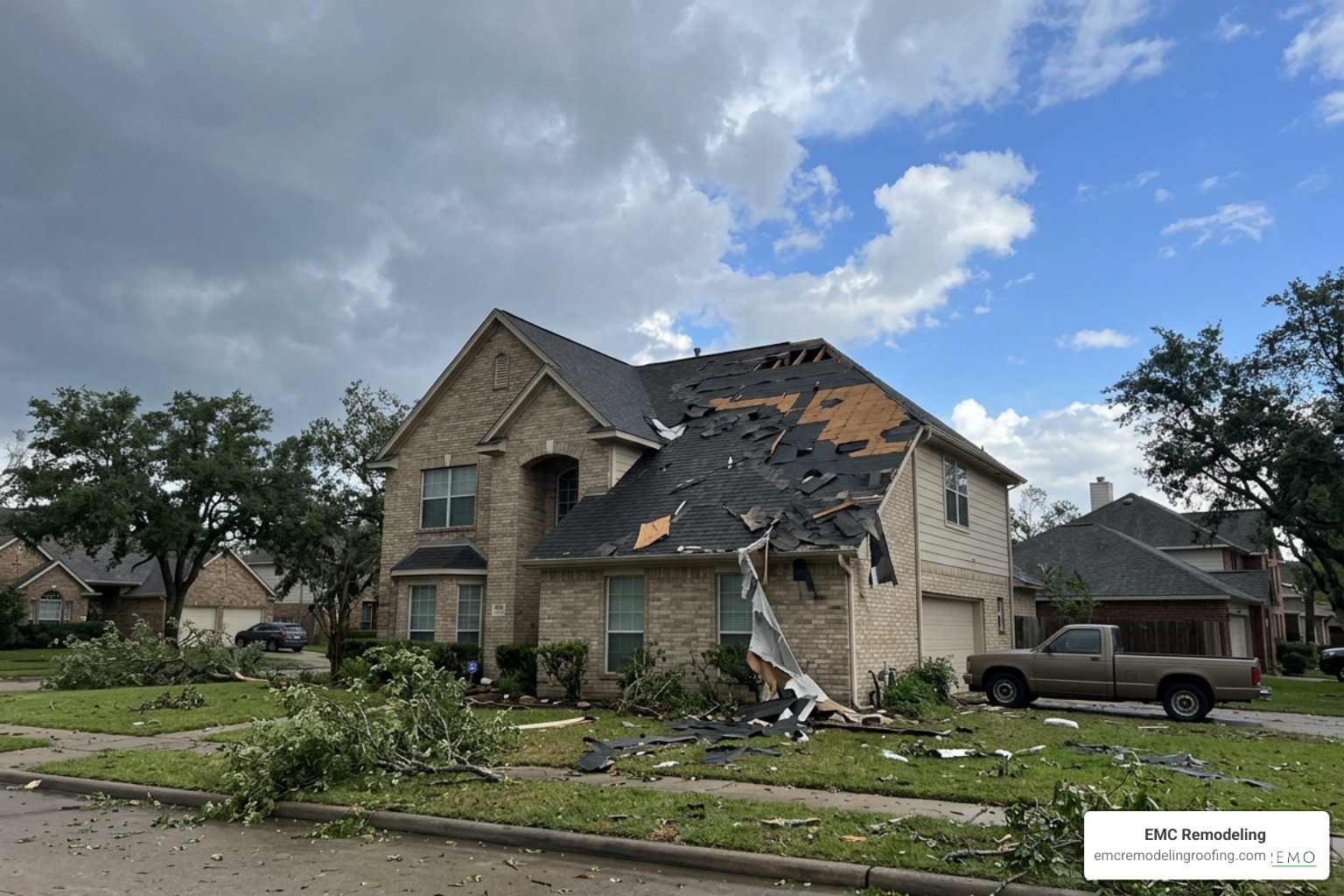 storm damage roof repair service